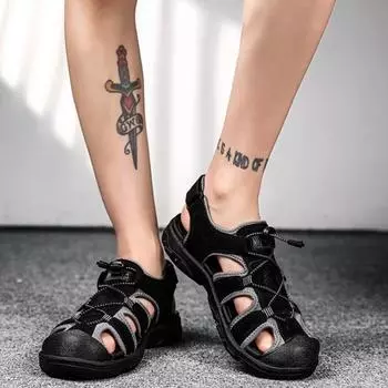 FashionWith Platform Breathable Man Sandals Running Height Sports Shoes for Men High Quality Luxury 2024 New Design Summer Sale Casual 40