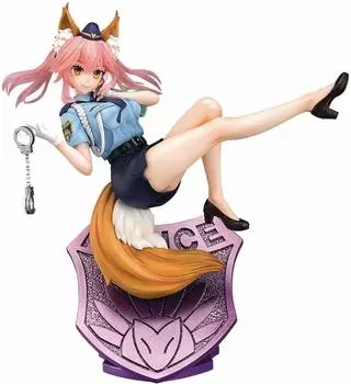 Fate/EXTELLA LINK Tamamo no Mae FOX Версия в форме полицейской женщины. Готовая фигурка, окрашенная в масштаб 1/7 из АБС и ПВХ.