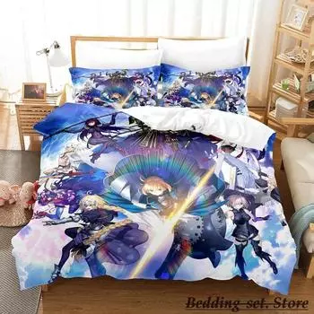 Fate Grand Order Bedding Set Single Twin Full Queen King Size Bed Set Aldult Kid Bedroom Duvetcover Sets Anime parure de lit Bed 70x133cm 2pcs