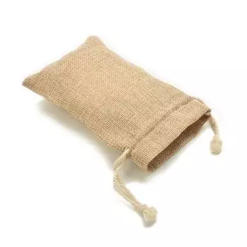 Favour Mini Candy Tie Party Gift Hessian Drawstring Rustic Wedding Bag Favor Burlap жёлтый