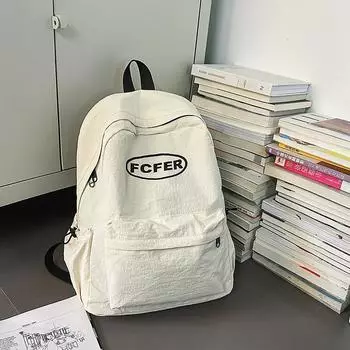 Fcfer Pattern Letter Backpack Casual Travel For School With Padded Straps Gift