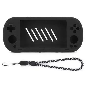 FE# Silicone Protective Case Shockproof for Trimui Smart Pro Game Console(Beige)