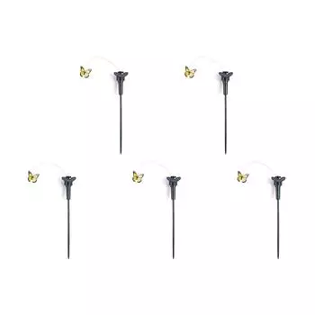 FE# Solar Powered Artificial Flying Lawn Stakes Yard Art Ornament (Butterfly)