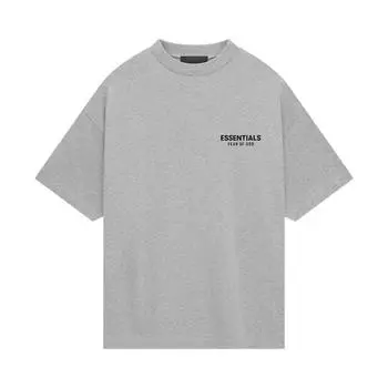 Fear of God Essentials Джерси свитшот светло-серого цвета Мужские топы 125HO244368F M