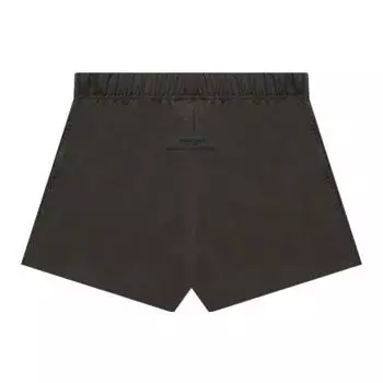 Fear of God Essentials Dock Short Осень/Зима 2022 Pure Letter Logo Tag Прямые повседневные шорты Шорты унисекс Серо-черные FOG-FW22-703 XS