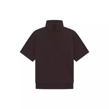 Fear of God Essentials Drop 2 SS23 Длинный рукав Полумолния средней длины Толстовка Мужская Топы Off-Black 192BT224310F XS