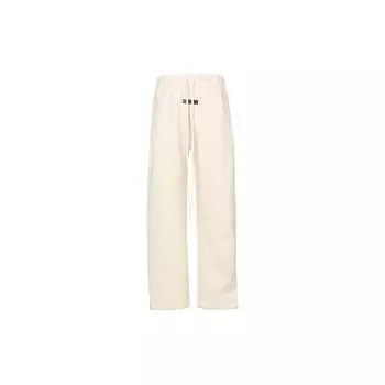Fear of God Essentials Флисовые свободные спортивные штаны с буквенным логотипом, мужские брюки цвета яичной скорлупы FOG-FW22-260 XXL