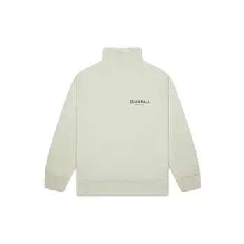Fear of God Essentials FW20 Флисовая толстовка с воротником-стойкой Топы унисекс Шалфейно-зеленый FOG-FW20-306 L