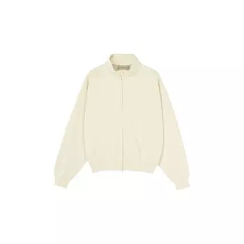 Fear of God Essentials FW22 Повседневная куртка на флисовой подкладке с молнией во всю длину Куртки унисекс Куртки яичной скорлупы FOG-FW21-333 XXL
