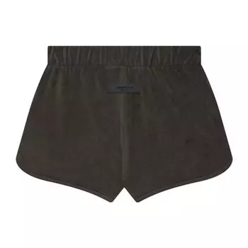 Fear of God Essentials FW22 Велюровые шорты Off Black Женские шорты Серо-черные FOG-FW22-192 XS