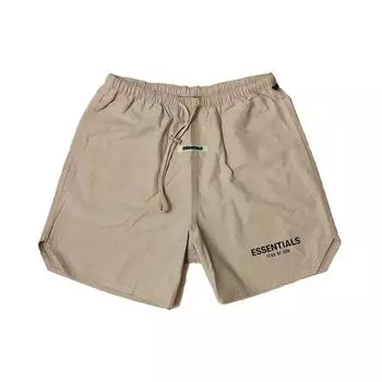 Fear Of God Essentials Nylon Active Shorts Unisex Shorts Tan Brown FOG-FW19-75 S
