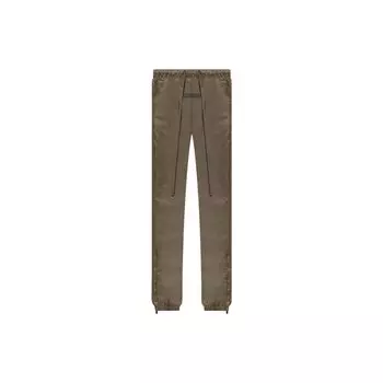 Fear of God Essentials осень/зима 2022 Спортивные брюки с принтом в виде значков и манжетами на щиколотке Низ унисекс Древесно-коричневый FOG-FW22-657 S