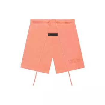 Fear of God Essentials Повседневные шорты прямого кроя с завязками FW22 Низ унисекс Кораллово-красный FOG-FW22-083 XXS