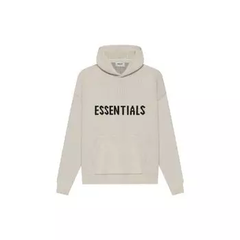 Fear Of God Essentials SS21 Пуловер с капюшоном и однотонным логотипом Трикотаж унисекс Трикотаж Moss FOG-SS21-640 L