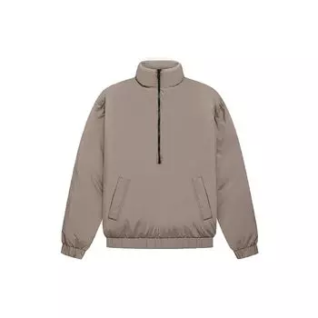 Fear Of God Essentials Ss22 Half Zip Puffer Men Outerwear Desert-Taupe Gray-Brown FOG-SS22-073 M