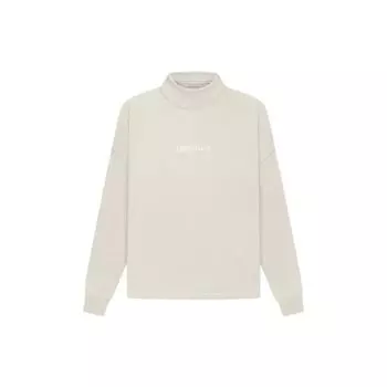 Fear of God Essentials SS22 Свободный свитшот с воротником на флисовой подкладке Мужской свитшот Пшеничный FOG-SS22-130 L