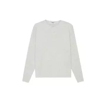 Fear of God Essentials Термальный топ с длинными рукавами на пуговицах Топы унисекс Светло-вереск-овсянка FOG-SS21-604 L