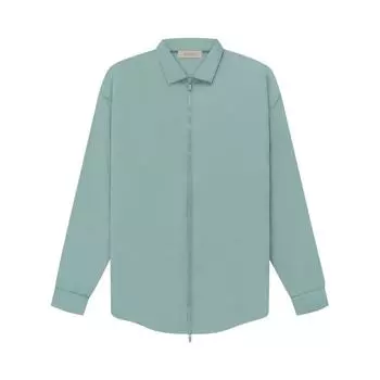 Fear of God Essentials Заполненная нейлоновая куртка-рубашка Sycamore Мужская верхняя одежда Зеленая 202BT224041F XS