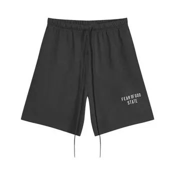 Fear of God Футбольные шорты Essentials Heavy Jersey, черные, мужские, 160BT244160F S