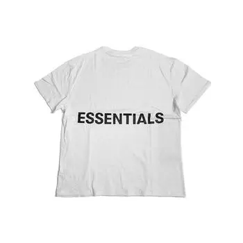 Fear of God Футболка с логотипом Essentials и надписью на спине из коллекции FW19 Топы унисекс Белый FOG-FW19-18 L