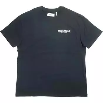 Fear of God Футболка унисекс с коротким рукавом и логотипом Essentials, черная 0125250500094001 M
