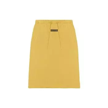 Fear of God Юбка миди Essentials Ss23 в спортивном стиле с завышенной талией и шнурком, женская юбка миди, гусиный желтый FOG-SS23-220 XS