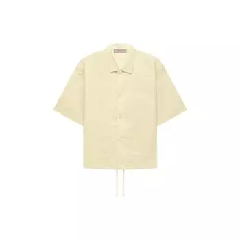 Fear of God Нейлоновая рубашка Essentials SS с короткими рукавами и принтом логотипа по всей поверхности Топы унисекс канареечно-желтого цвета FOG-FW22-656 S