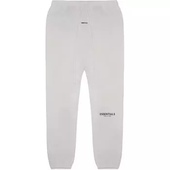 Fear of God Спортивные штаны Essentials из флиса, цвета овсянки, со светоотражающим логотипом, свободные американские трикотажные брюки тяжелого кроя 0130250500117260 M
