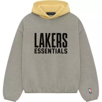 Худи Fear of God Essentials x NBA Lakers Теплый меланж Мужские топы Серый 192AL246305F XS