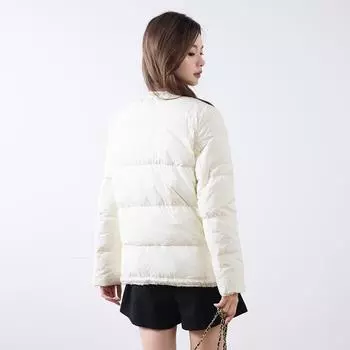 Feather 90 New National Standard White Duck Down Jacket Winter Rhombus Warm Loose Down Jacket Women M белый