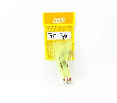 Feed Lures Assist Hook Mack TT Single Size 2/0 All Green (2110)