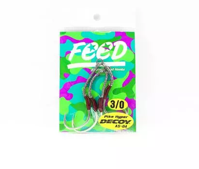 Feed Lures HM Assist Hook Twin SMP Decoy AS-04 Size 3/0 2 set (2129)