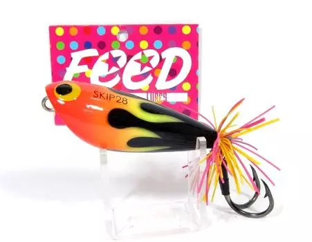Feed Lures Skip 28 Плавающая приманка для деревянной лягушки ручной работы 28 грамм 4 (3004)