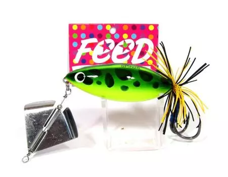 Feed Lures Spin 26 Плавающая приманка для деревянной лягушки ручной работы 26 грамм 2 (1002)