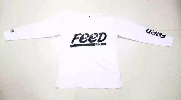 Feed Lures T-Shirt Dry Fit Long Sleeve Size S White (8025)