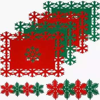 Felt Christmas Placemats Coasters El Restaurants Family Friendly Placemats Halloween Felt Placemats L