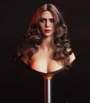 Scale Action Figure Female Bust Base Head Stand for Tan Skin Height Adjustable Not [TOYBARJAPAN] 1/6 ACG-12 (Head Included)