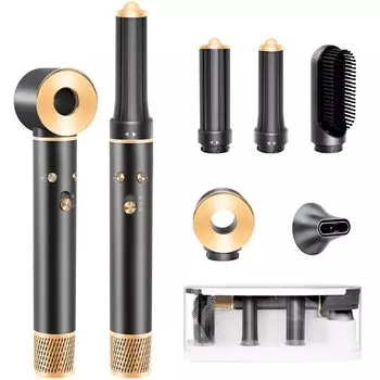 Фен для волос Kuru Kuru Large Air Quick 5 in Curl с функцией Multi 600 Million Negative Constant Temperature Overheating для волос Kuru Kuru 40mm Air Angel 57dB 380g