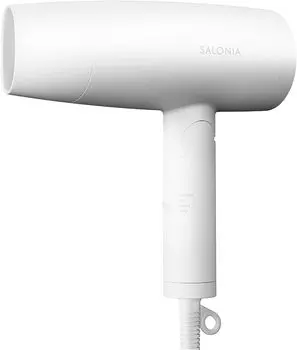 Фен для волос SALONIA Speedy Ion с большим объемом воздуха, быстрая сушка, легкий фен с отрицательными ионами, белый SL-013WH