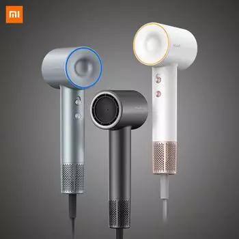 Фен Xiaomi ShowSee A18, 1600 Вт, фен с отрицательными ионами, высокоскоростная сушка, фен для волос, фен Pengering Rambut