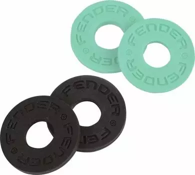 Fender Блоки ремней Блоки ремней Черный и Surf Green Fender® 4-Pack, (2)