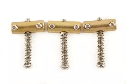 Fender части крыла АМЕРИКАНСКИЙ ВИНТАЖНЫЙ TELECASTER КОМПЕНСИРОВАННЫЙ БРИДЖ СЕДЛА ЛАТУНЬ (3)