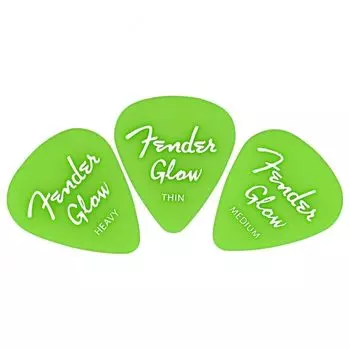 fender Fender Glow In The Dark 351 Picks 12-Pack guitar pick 12 pieces set
