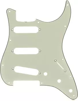 Fender Fender Pickguard STRATOCASTER PICKGUARDS MINT GREEN 11-HOLE 60S VINTAGE-STYLE S/S/S мятный зеленый