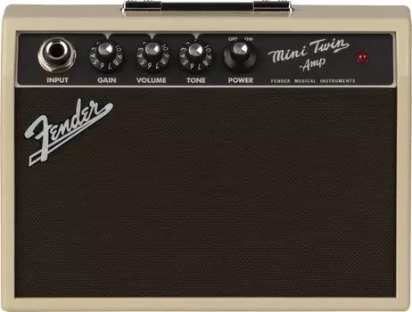 Fender Mini Amp Mini 65 Twin Amp, Blonde Black