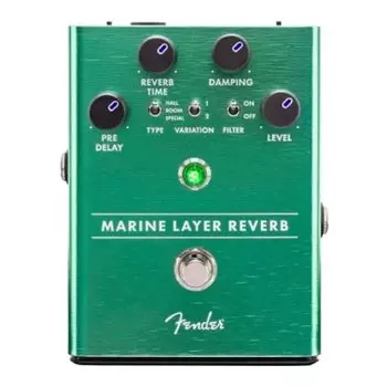 Fender Педаль реверберации Effector Marine Layer не (батареи включены) зелёный