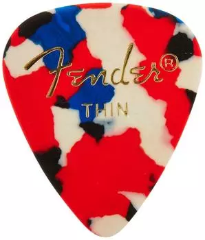 Fender Pick 351 Shape 0980351150 Classic, Thin, Confetti, (144)