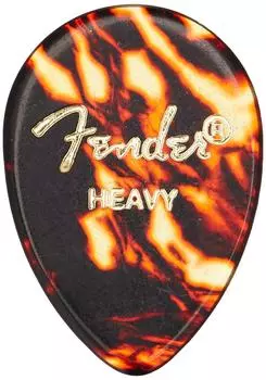 Fender Pick 358 Heavy Shape, Shell, (12)