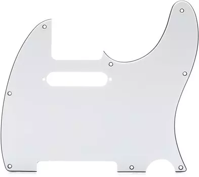 Fender Pickguard MOUNT WHITE 8-HOLE MULTI-PLY TELECASTER® PICKGUARD, белый
