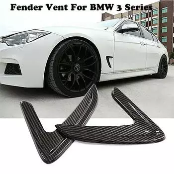 Fender Side Air Intakes / Vents For Bmw 3 Series F30 / F31, Carbon Fiber Styling, Accessories 13-18